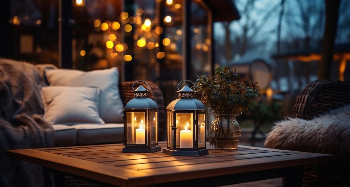 lampiony na stoliku Freepik lampiony na stoliku