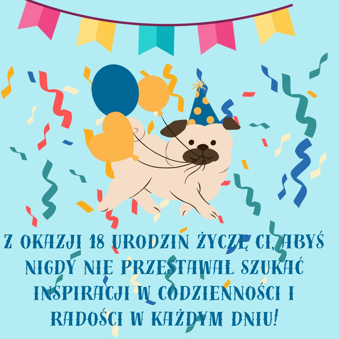 życzenia na 18-stkę Canva życzenia na 18-stkę