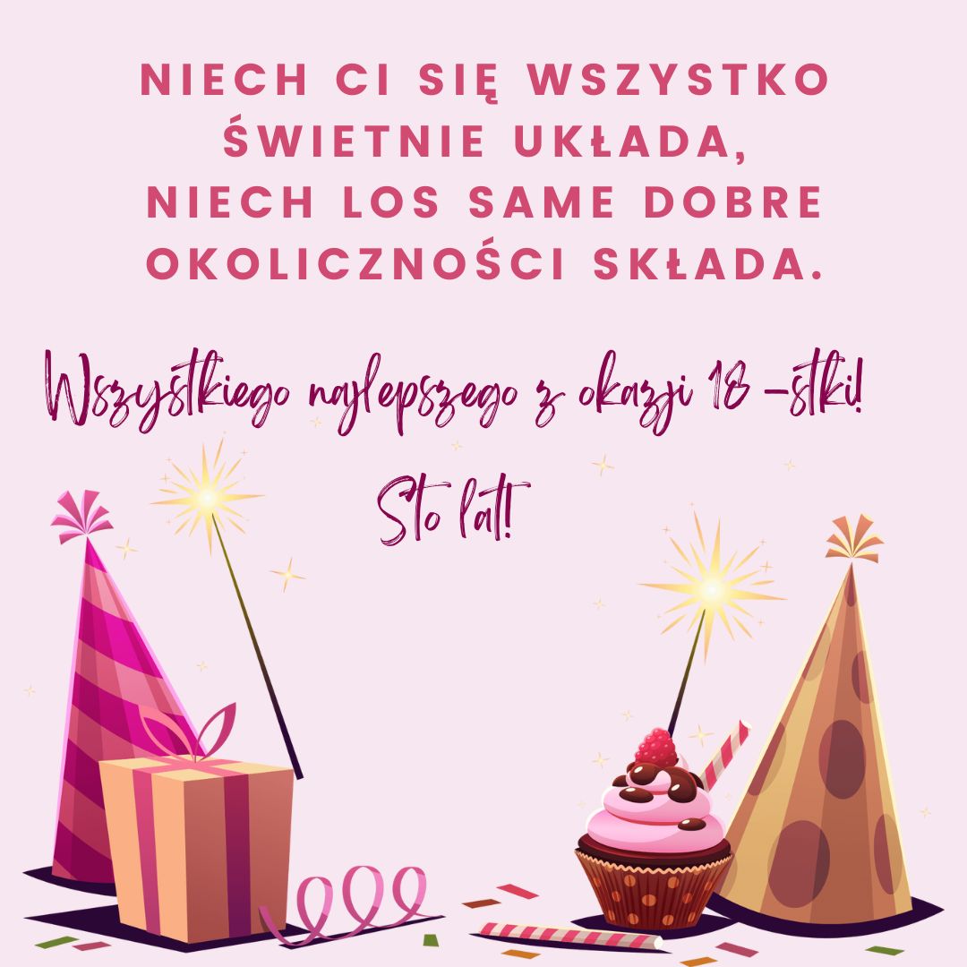 życzenia na 18 urodziny Canva życzenia na 18 urodziny